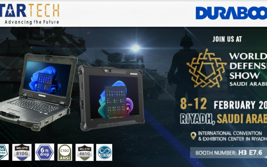Startech & DURABOOK at World Defense Show 2026 | Defense-Grade Rugged Devices